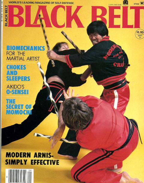 Remy Presas on the cover of Black Belt magazine