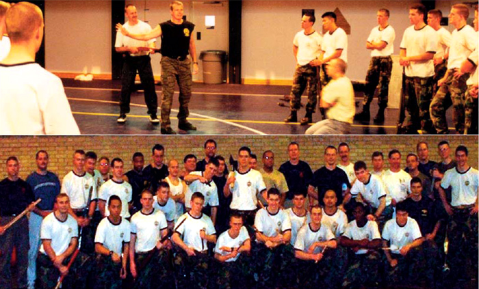 Hock teaching at the US Naval Academy