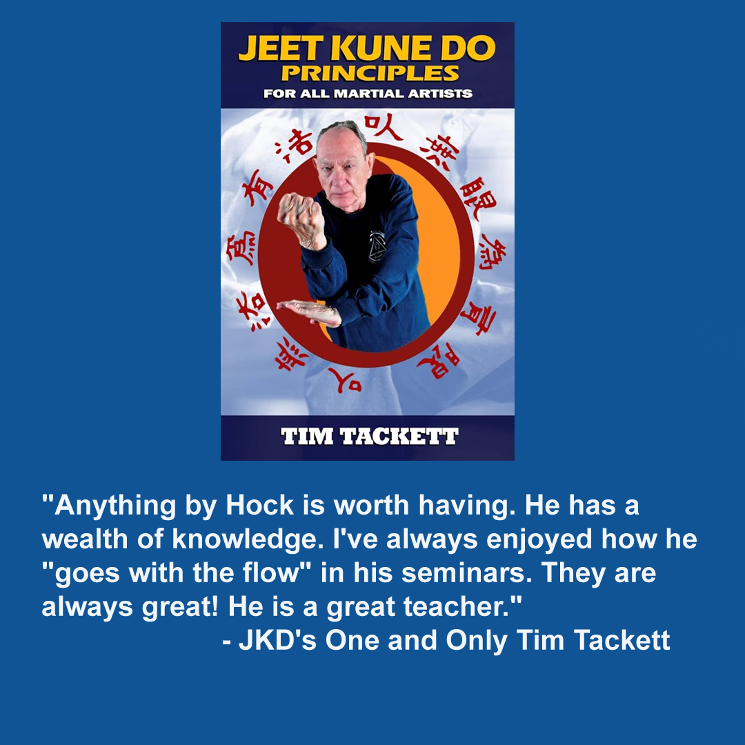 Man doing bruce lee's jeet kune do. "Anything by Hock is worth having. He has a wealth of knowledge. I've always enjoyed how he "goes with the flow" in his seminars. They are always great! He is a great teacher." - JKD's One and Only Tim Tackett