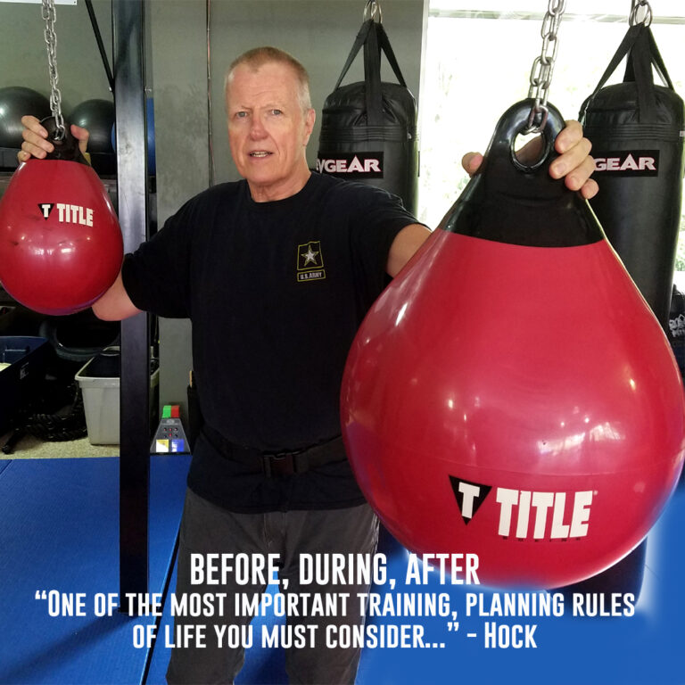 hock standing with punching bags. What happens before, duting an during and after a fight by hock hochheim after a fight.