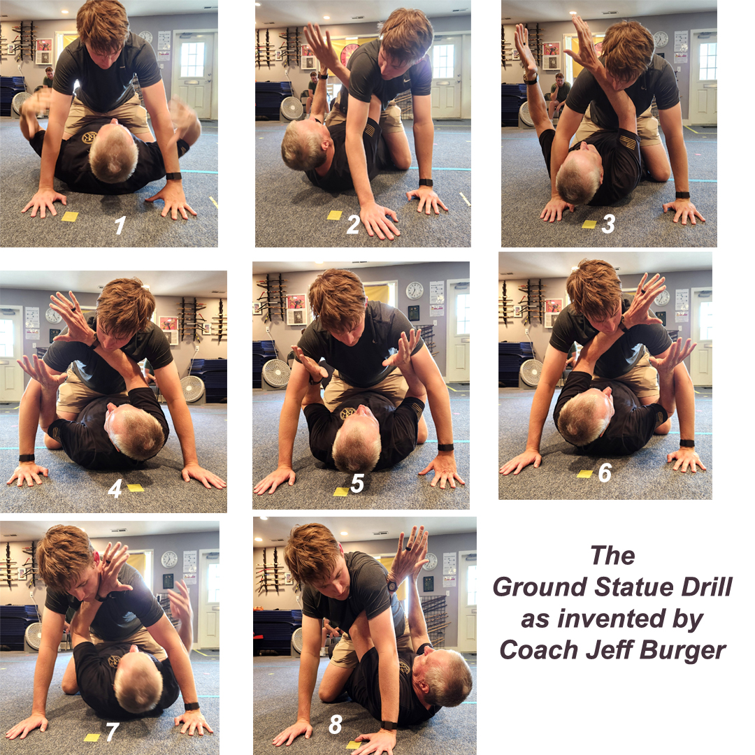 ground fighting training format by Hock Hochheim. statue drill for wing chun kung fu and Bruce Lee's Jeet Kune do