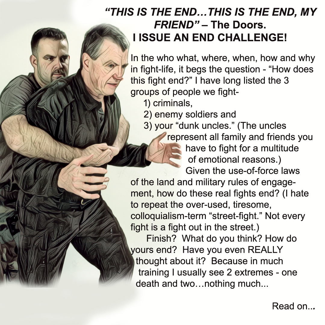 hock hochheim, combatives, how to end a fight